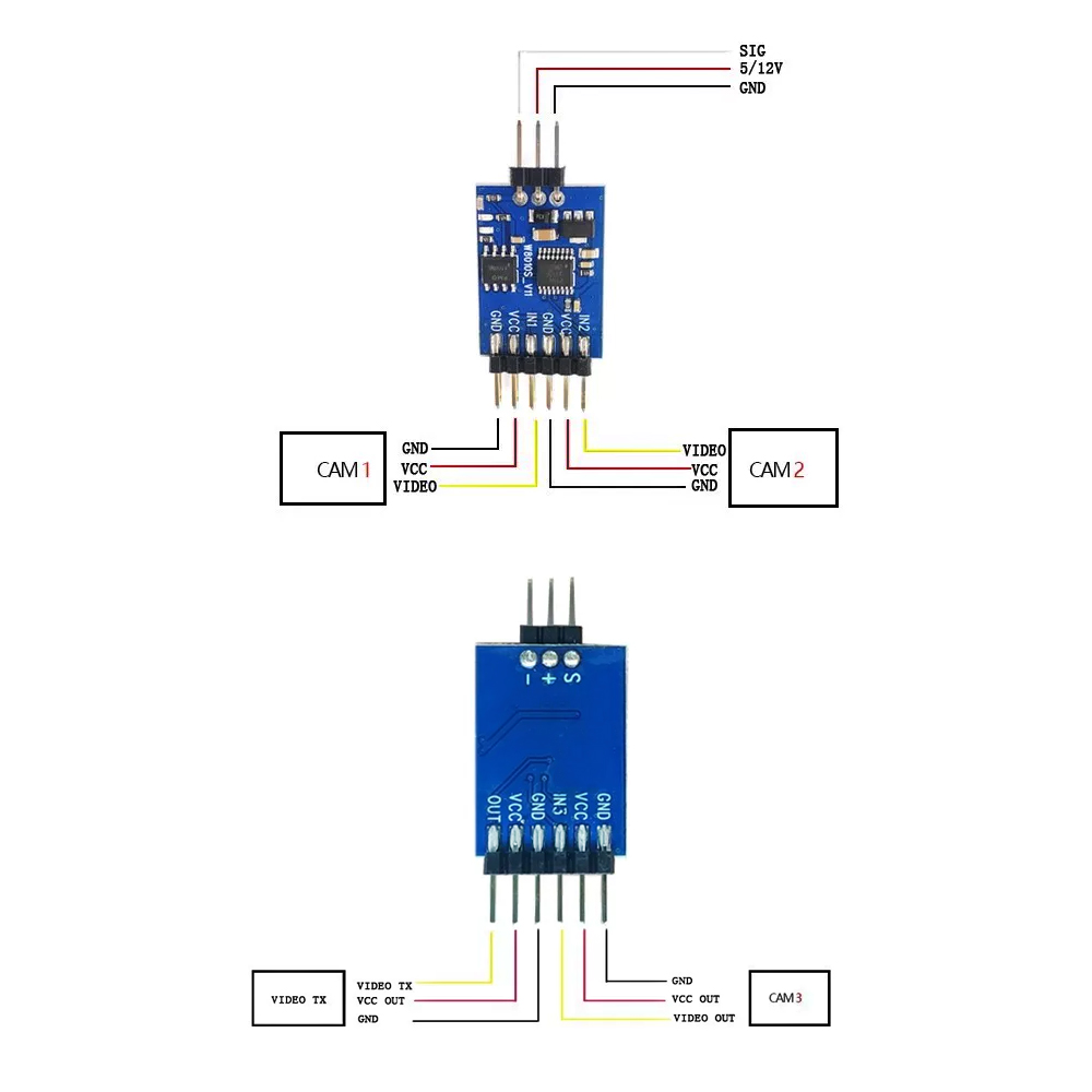 5.8G 3 Channel Video Switcher  - Fpv Drone Camera 리뷰 및 가격