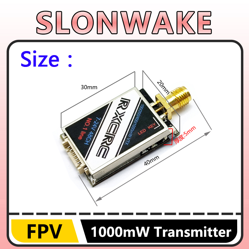 SLONWAKE  5.8G 48CH 1W VTX 100 - Fpv Drone Camera 리뷰 및 가격