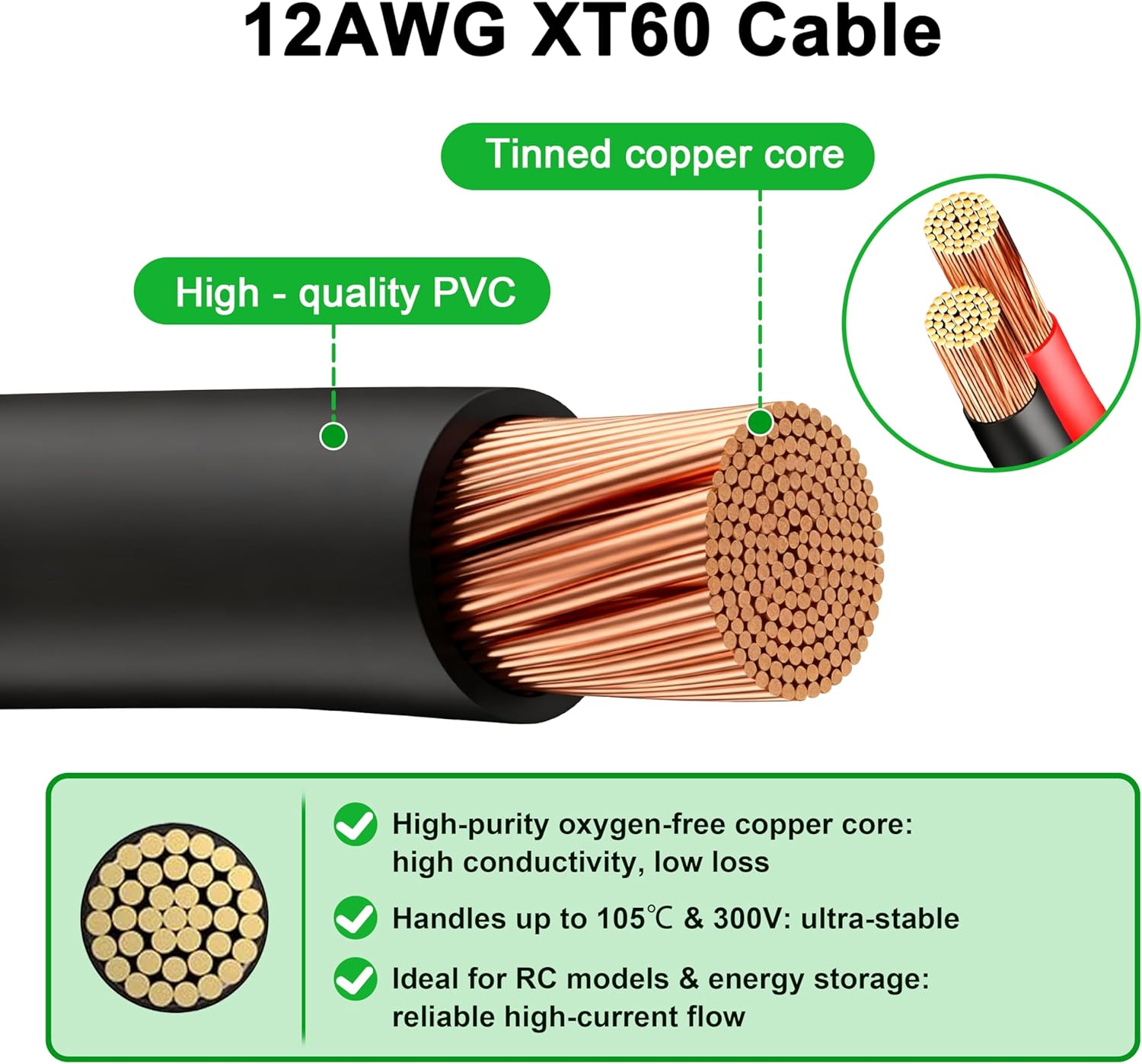 JMUYTOP 3FT 12AWG XT60 Panel M - Fpv Drone Charger 리뷰 및 가격
